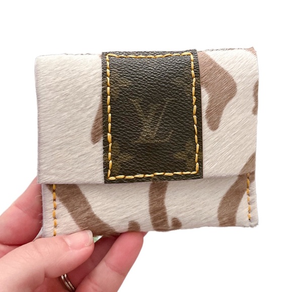 Posh Chronicles Handbags - Upcycled Authentic Louis Vuitton Patch Leather Wallet